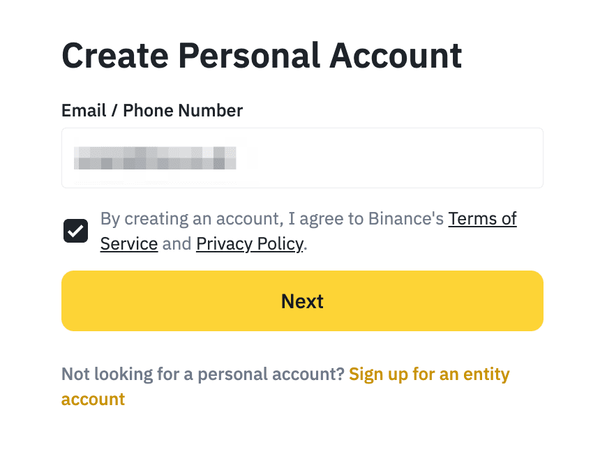 Mở tài khoản trên sàn Binance