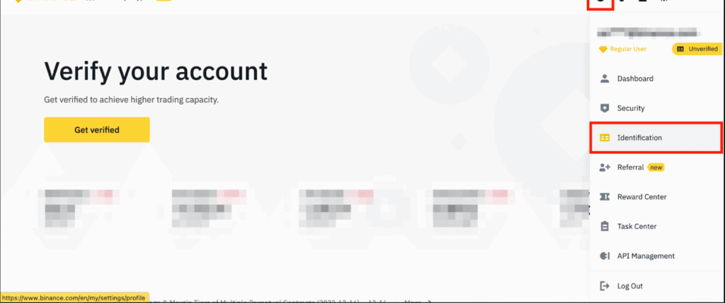 Cách xác minh sàn Binance