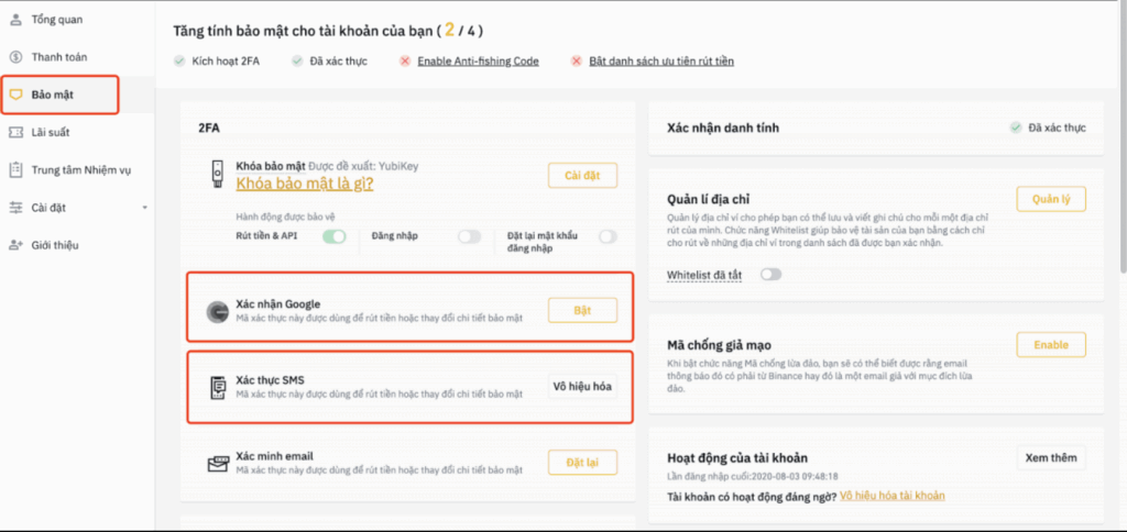 Bước 5: Xác minh tài khoản