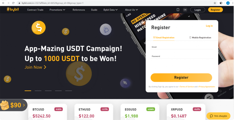 Đặt lệnh Conditional trên sàn Bybit