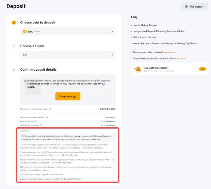 Cách nạp tiền vào sàn Bybit