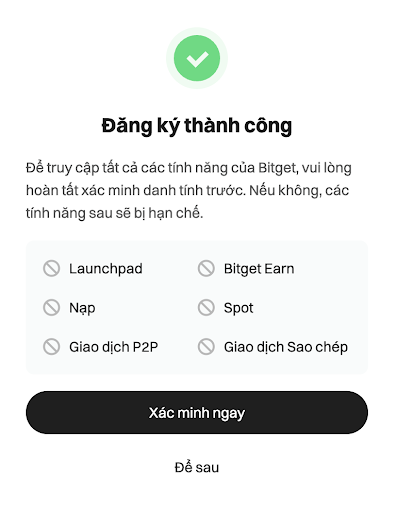 Quy định về sàn Bitget