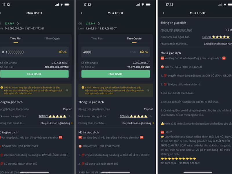 Giao dịch USDT qua P2P (người mới nên dùng)