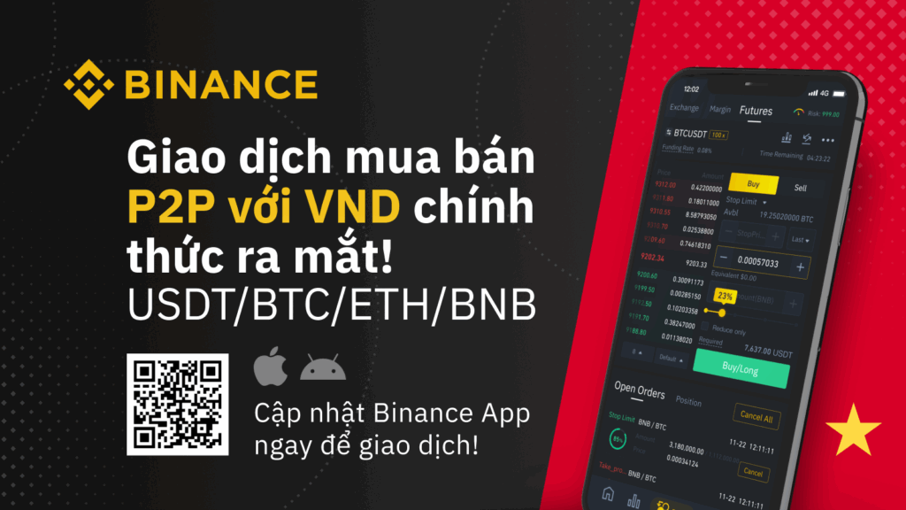 Hiển thị VND trên Binance