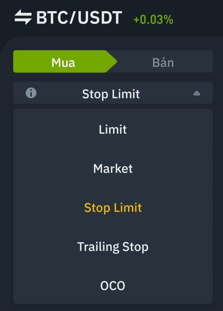 Lệnh Limit Binance là gì?