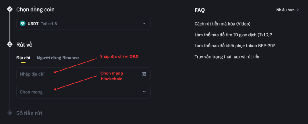 Cách chuyển tiền từ sàn Binance sang sàn OKX