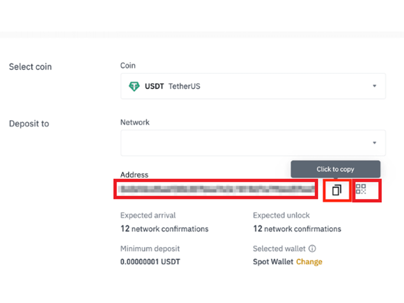 Chọn mạng lưới ERC20