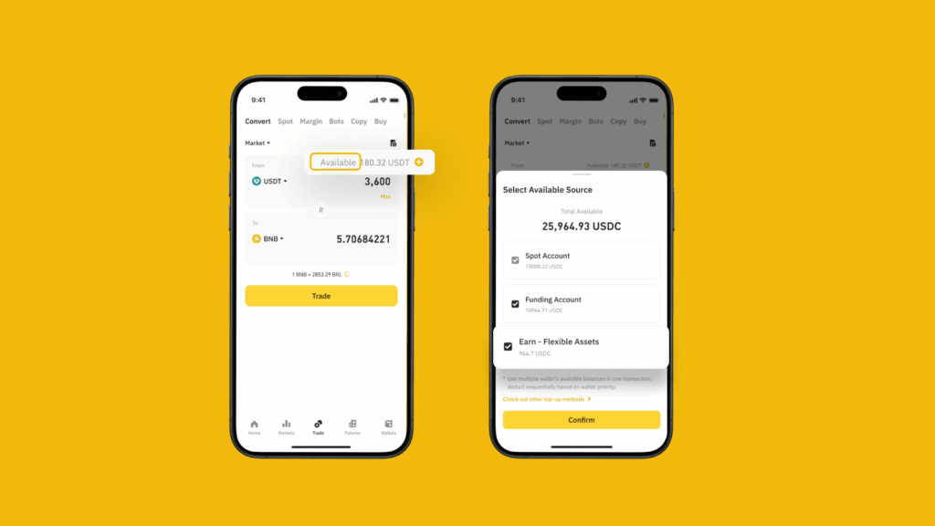 Cách rút tiền từ Earn Binance