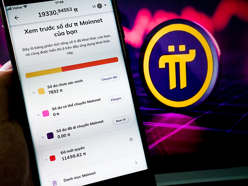 Kiểm tra số dư trong ví Pi