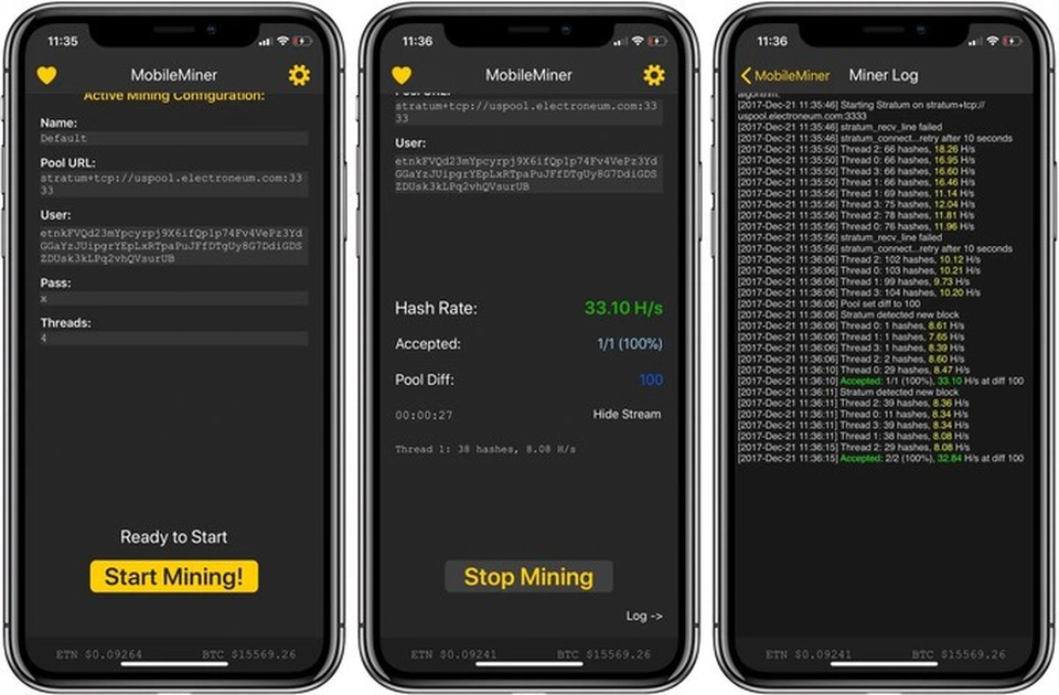 Cách đào coin trên Binance bằng điện thoại iPhone