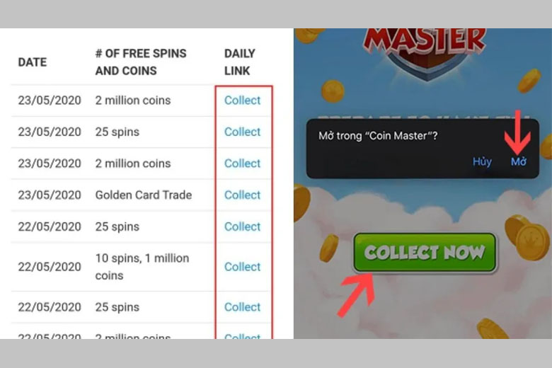 Nhận Spin Coin Master miễn phí hôm nay